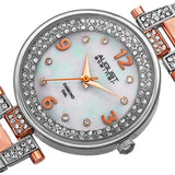 August Steiner AS8137TTR Swiss Quartz Diamond Markers Womens Watch