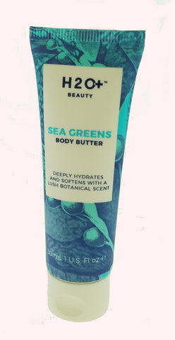H2O Beauty Sea Greens Body Butter Hydrates With A Lush Botanical Scent 30ml 1oz